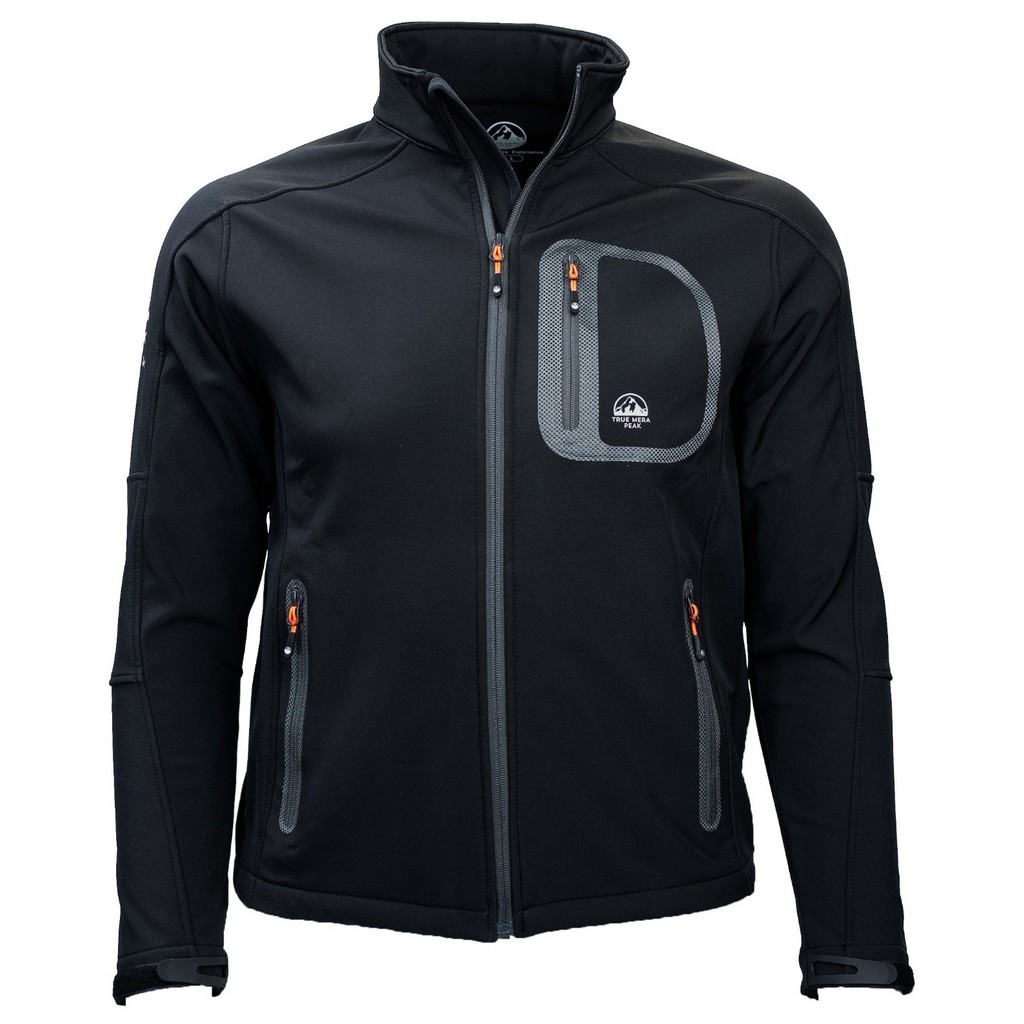 TRUE MERA PEAK JACKET MEN SUMMIT SOFTSHELL BLACK